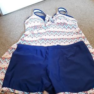 Tankini with boy shorts